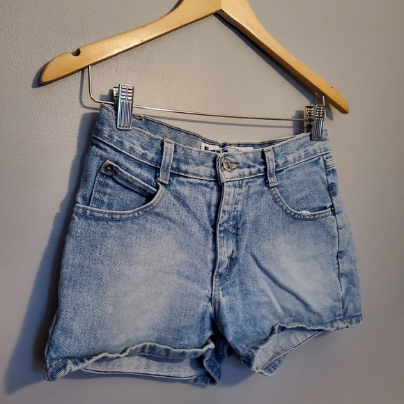 Liquid x Jeans - Blue Butterfly Denim Shorts - Size 3 - Picture 2 of 11